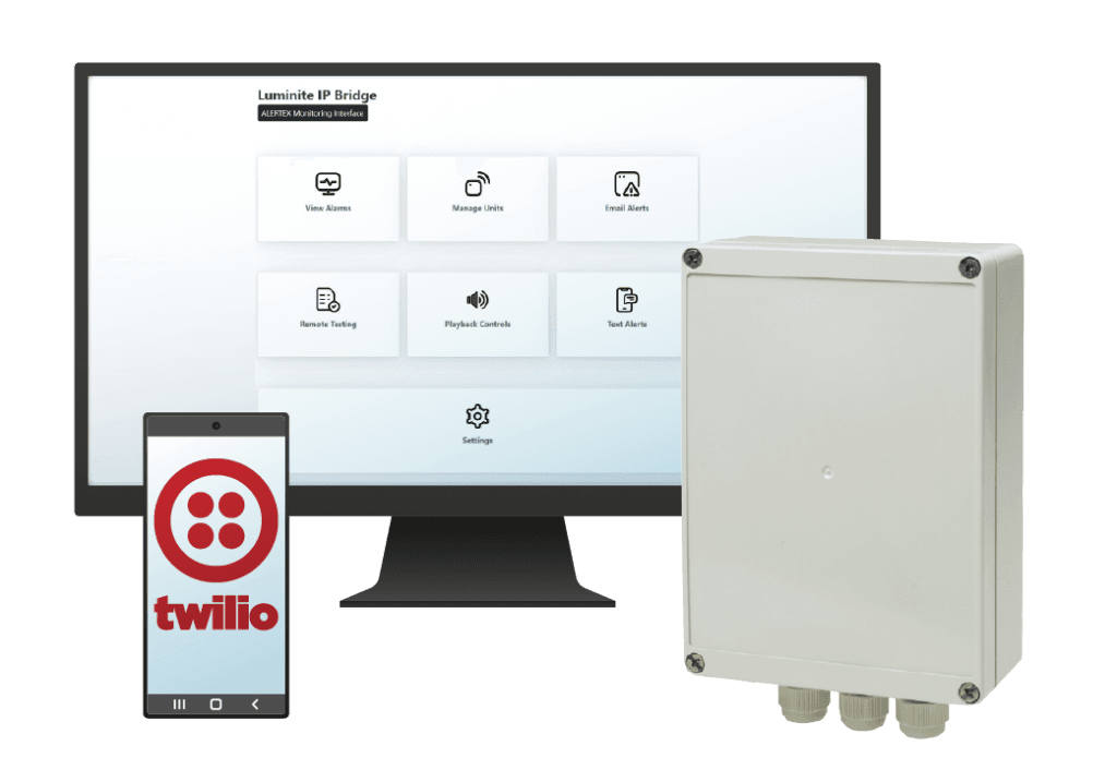 Central control hub for temporary fire alarm monitoring